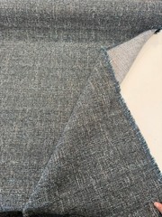 Blue Teal Tweed Upholstery PK Pike Place Texture Deep Sea Fabric By The Yard