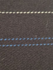 Black/Blue Pinstripe 100% Wool Fabric Apparel/Jacket/Home 2 Yards/56″W/LOT