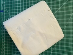 Roc-Lon 54 Inch 100 Cotton Rain No Stain Ivory Cream Color 14 Yards 30 inches