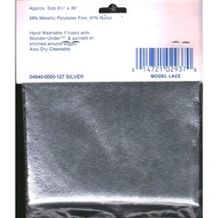Seville Lame Silver Metallic Fabric 8.5 x 36 Wearable Arts Crafts 04640-0000-127