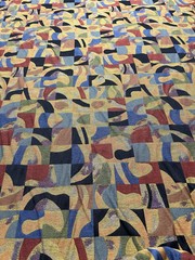 Mid Century Modern Multi Colored Woven Designer Heavy Duty Upholstery Fabric New
