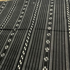 Woven Cotton-Blend Fabric Black 2.2 Yards Cranston Print Works The Cloth Co