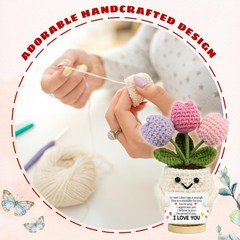 Lucagift Anniversary Wedding Gift Wife Romantic 5.51″x4.13″ Crochet Love