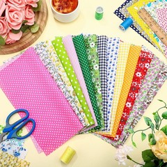 Prebound 1500 Pcs 4 x 4 Inches Cotton Fabric Squares Pre-Cut Quilt Squares Fl…