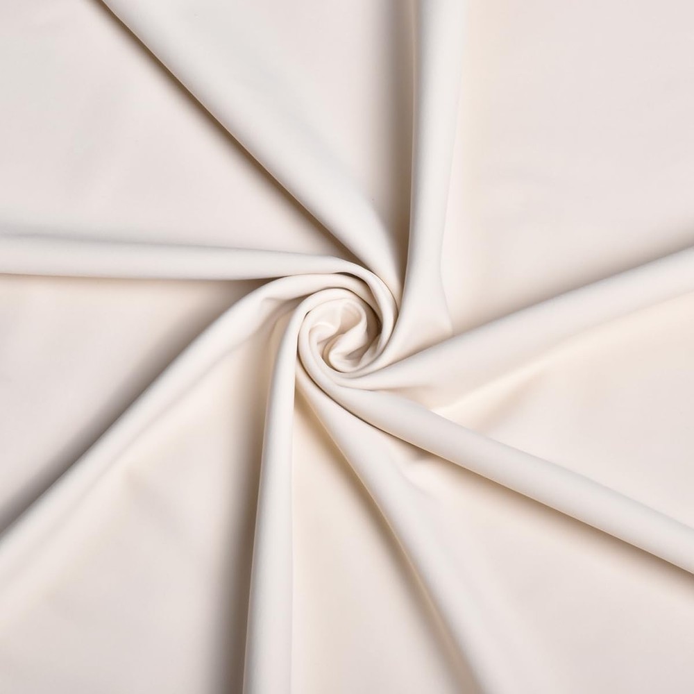 2 Yards BeigeWhite Nylon Spandex Fabric 220 GSM 63 Inch 4Way Stretch Swim