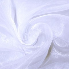 White Organza Fabric 5Yards Sheer Tulle for Weddings Events Crafts Decor