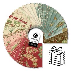 Jingle Bell By Laundry Basket Quilts For Andover Fat Eighth Bundle 36 PC
