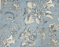 Oliver in Sky Blue BTY Richloom 100% Cotton Slub 54″ Wide Floral Leaf