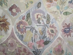Etamine Paris Pastel Floral Print Fabric Cotton Or Blend 84″L x 60.50″W