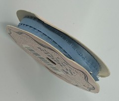 Offray Spool O’ Ribbon Blue 6 Yards 3/16″ Polyester Looped Edge Trim USA