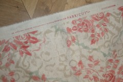 2 yds Fabricut Fabric Trento Blossom Linen Cabbage Roses Upholstery 54″ x 75″