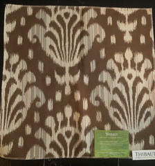 THIBAUT Thai Ikat in Brown 17 3/4″ Indoor/Outdoor Fabric Sample
