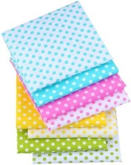 8 PCS Multicolors Polka Dots Cotton DIY Craft Quilting Sewing Patchwork 16×20″