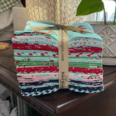 Riley Blake Designs Pixie Noel Fat Quarter Bundle Cotton Multicolor Holiday