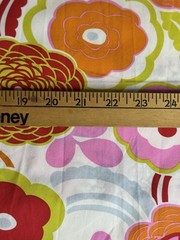 Alexander Henry Mocca 100% Cotton Quilting Fabric Remnant Sale 13×20 Floral