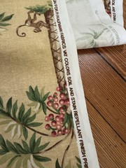 Pat Freund for P Kaufmann MONKEY PALM TREE Print Decorator Fabric, By the Yard