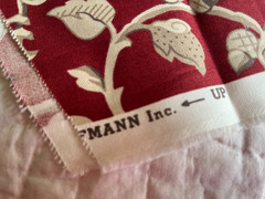 Kauffman Rustic Animal Print & Deep Cherry Moire Pieces Remnants Cotton & Blend