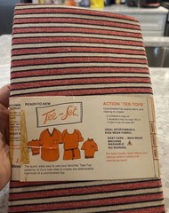 Vintage Tee-Set Ready To Sew Action Tee Tops. Ideal Sportswear/KidsWear Fabric