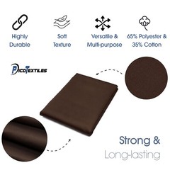 Brown Poly Cotton Twill Fabric – 60″ Wide – Sold by the Yard & Bolt