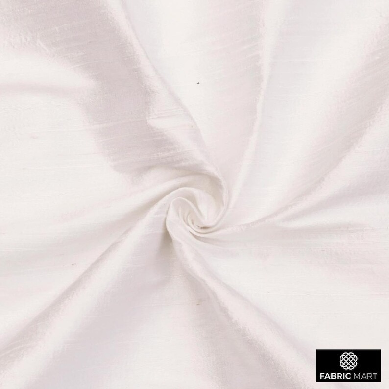 Ivory 100% Pure Silk Fabric By The Yard, 41 inches width Ivory Silk Fabric
