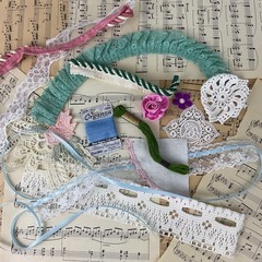 Heirloom Curated Fabric Bundle – Vintage Textiles One of a Kind Collection