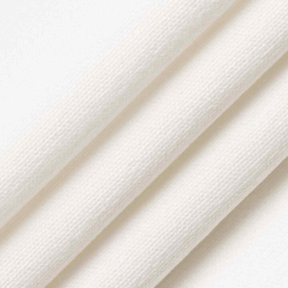 Acacia Pearl White Machine Washable Denim Canvas Upholstery Fabric by the Yard
