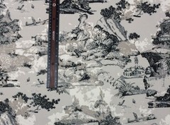 PREMIER PRINTS BIRMINGHAM MERCURY COUNTRY TOILE WORN AWAY FABRIC BY THE YARD