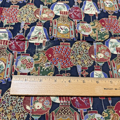 Oriental Gardens By Artistic Expressions Asian Gold metallic Fabric 44″w 1 yard