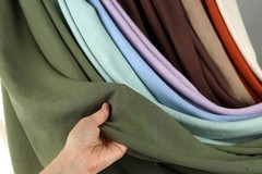 Heavy Slub Linen Blend Fabric, Rayon Blend for Boho Dresses, Curtains, 51-53″