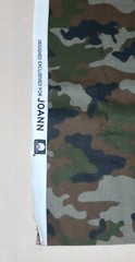 Camouflage Novelty Print Cotton Fabric 1/4 Yard 9” X 44” Brand New