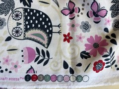 Corduroy Fabric Baby Soft Owl Print 22” Width 55” Length 1 Piece Sewing Crafting