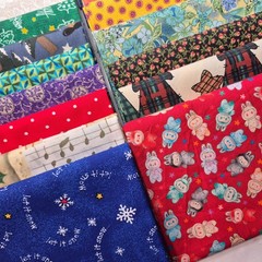 Fat Quarter Bundle 45 FQ Cotton Quilting Fabric Stash Builder Mixed Fabric Lot