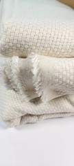 Monks Cloth Fabric 100% Cotton 4×4 Weave/8 Or 9 Count Natural Unwashed 2.5 Yd