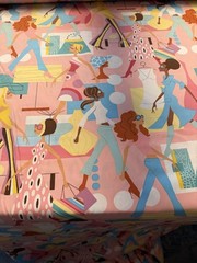 Alexander Henry Fabric fashion girls 2002 Pink 16-18 Yards