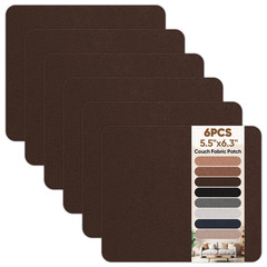 Couch Patch Repair Fabric,6-Piece Self-Adhesive Microfiber Patches,Quick Fix