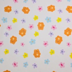 Jelly Bear & Flower Patterned Fabric made in Korea by the Yard