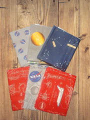 6 Fat Quarters – Assorted Outer Space by NASA Fat Quarter Bundle