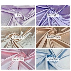 Stretch Charmeuse Satin Fabric – 60″ Silky Smooth Satin for Dressmaking Wedding