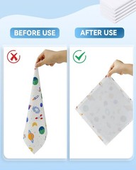 PLANTIONAL Iron-On Fusible Fleece Interfacing: Medium Weight-2 Pack, White