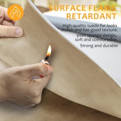 3MM Beige Suede Headliner Fabric 120″x60″ Foam Backed For Car Inner Roof Repair