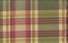 100% silk dupioni multi check. Schumacher fabric by the yard. (custom listing)