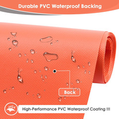 Waterproof Canvas Fabric by the Yard 60″ W 600 Denier PVC Backing Water Repellen
