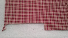 Fabric Benartex Burgundy and Off-White Calico Gingham Squares 18″ x 28″ $3.25
