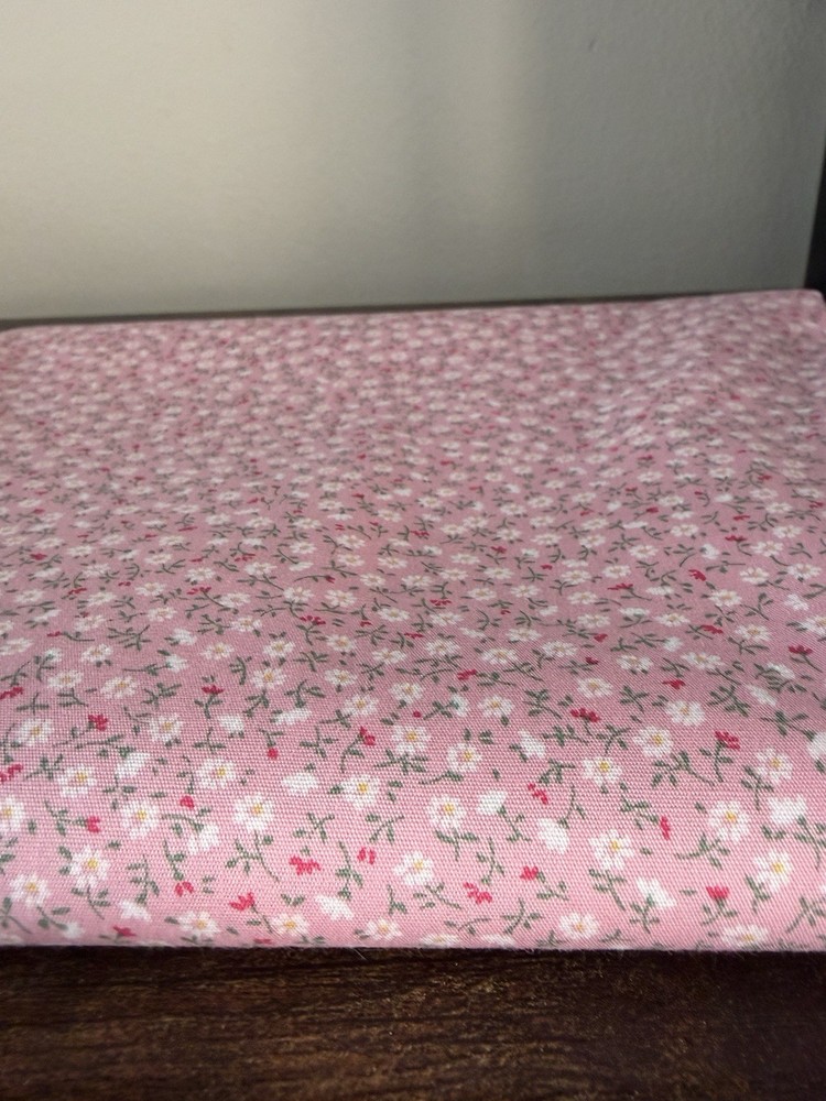 Sevenberry Japanese Cotton Fabric Pink Ditsy Floral Print 100% Cotton 44” Wide
