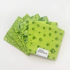 Paintbrush Studio 6 Fat Quarters – 3 Prints x 2 of Each Green Floral Geode 100%