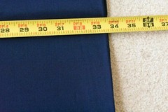 By 1/2 Yd, 62″ Wide, Solid Navy Light-Weight Wool-Blend, P3826