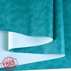 Ramya Sky Blue Faux Leather Sheet 12″x53″