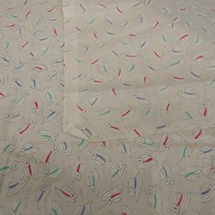2002 Blank Textiles Ditsy Sun Hat Fabric Off-White Floral 22″ x 44″
