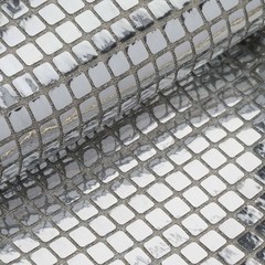 35″ x 10 yards SILVER Mirror Foil on Tulle FABRIC BOLT Wedding Party Decorations