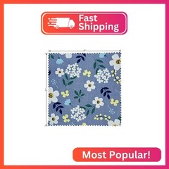 Retro Floral Print Precut Quilting Fabric 100% Cotton Fabric Squares 8×8 for Qui